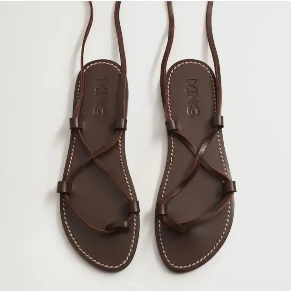 Ankle wrap tie up gladiator sandals